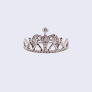 Tiara Ring in White Gold