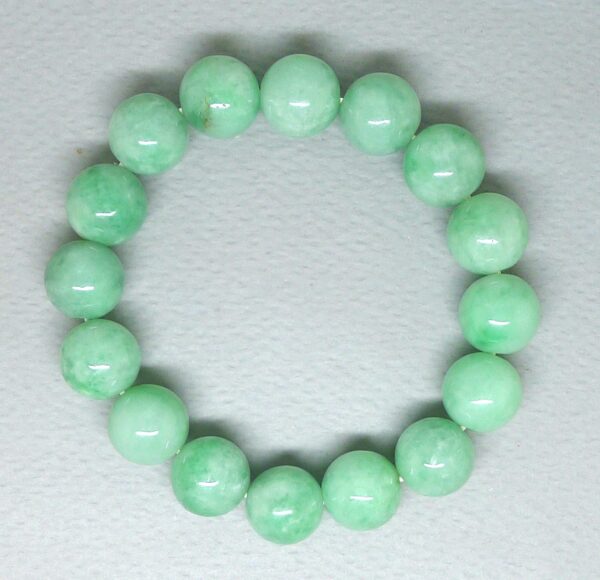 12 mm Jadeite Jade Beads Bracelet
